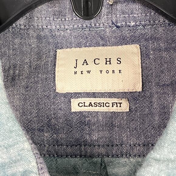 Jachs Shirt Mens Small Blue Classic‎ Fit Woven Board Beach Southwest Button-Up - Picture 5 of 9